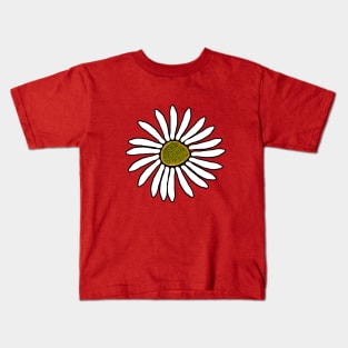 Beautiful, Cute, Pretty, White flower design. Kids T-Shirt